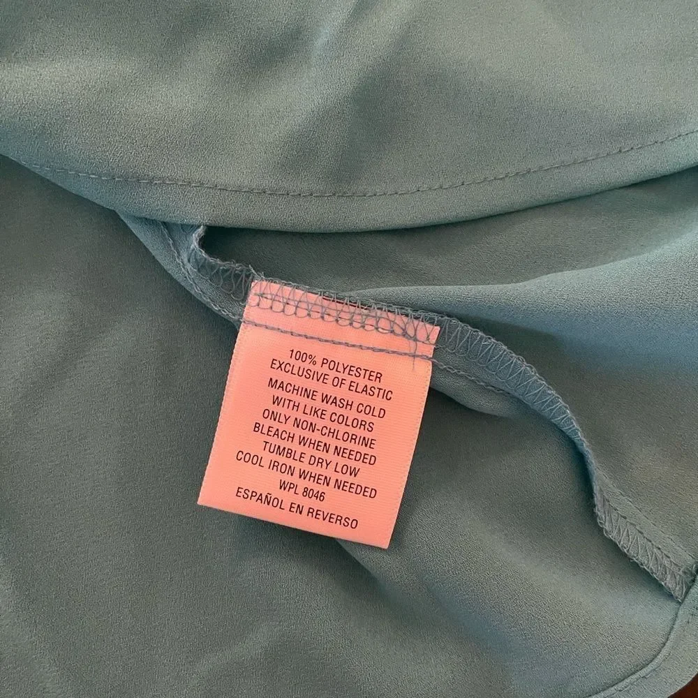 Gorgeous Teal Green Sz M Flounce Top NWT - Picture 6 of 8